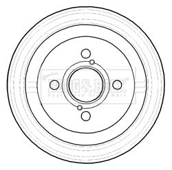 BORG & BECK Piduritrummel BBR7219